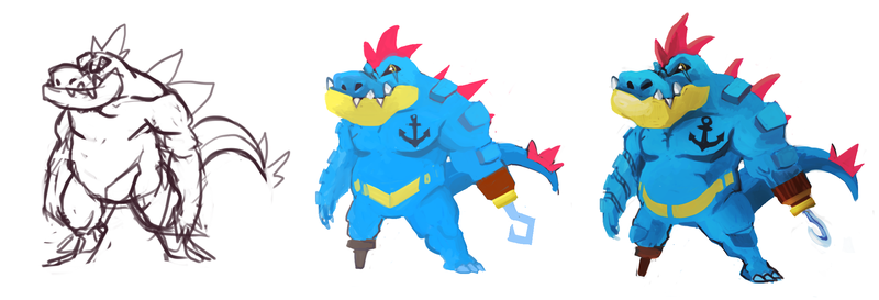 Illustration for article titled Fabled Feraligatr - Pokemon One a Day, Series 2!